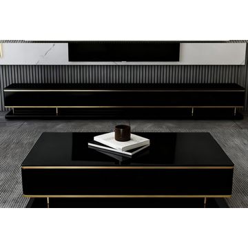 Luxury TV Unit & Coffee Table Set-Black