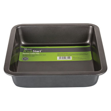 Cake Pan - Kitchen - Non-Stick - Square - Metal - 18 cm x 4.5 cm - 8 Pack