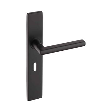 PELLO LEVER ON SQ PLATE KEY57MM MB