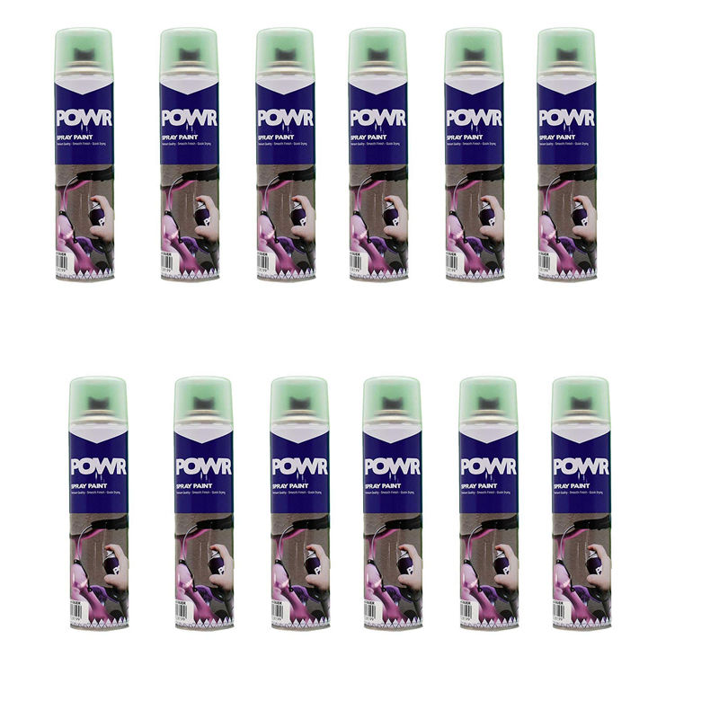 POWR Spray Paint STD 300ml Tin Clear Laquer ( 12 Pack )
