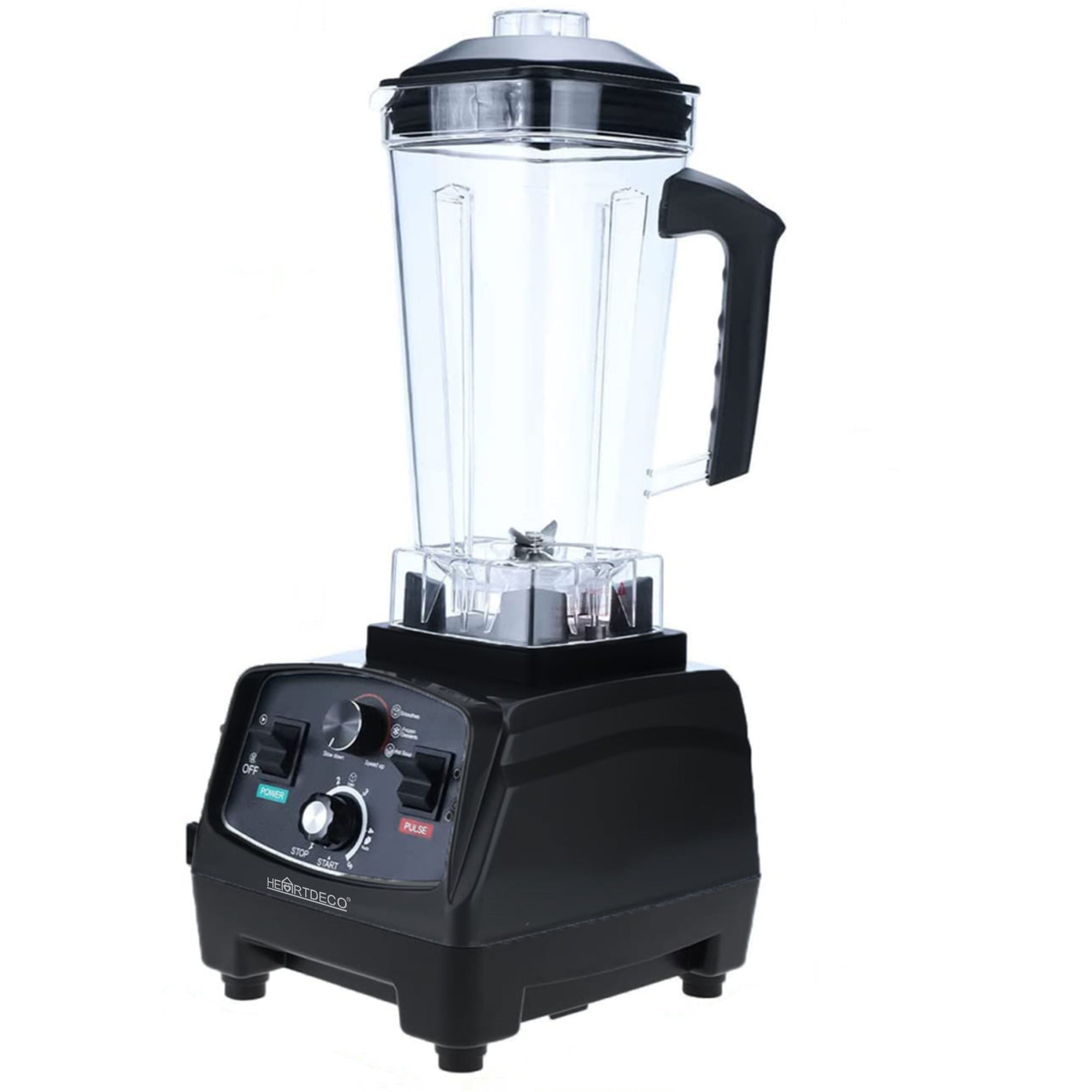 Heartdeco 2200W Professional Kitchen Countertop Blender With Timer