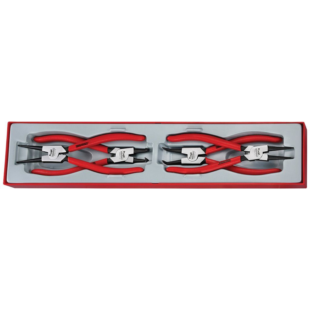 4PC 9inch/255mm Circlip Plier Tray