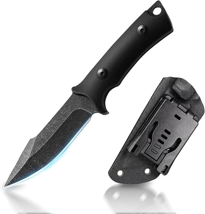 Knife with Kydex Sheath,Outdoor Hunting Camping Accessories