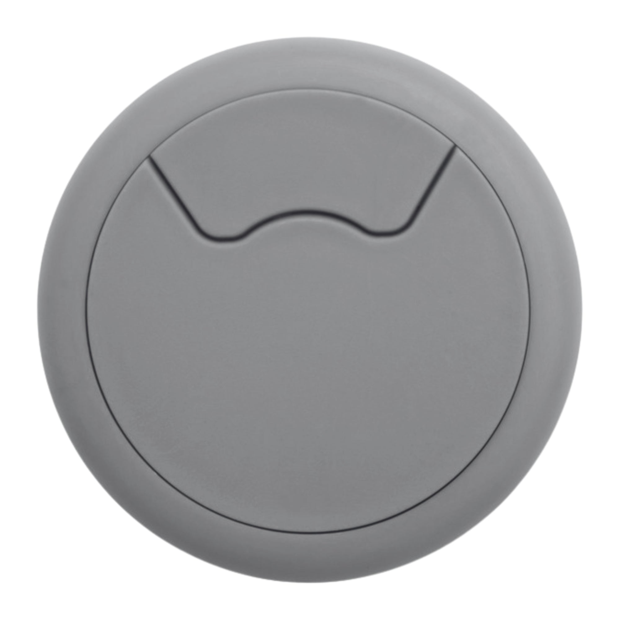 ROCO Round Cable Management Desk/Counter Port Grey 64mm