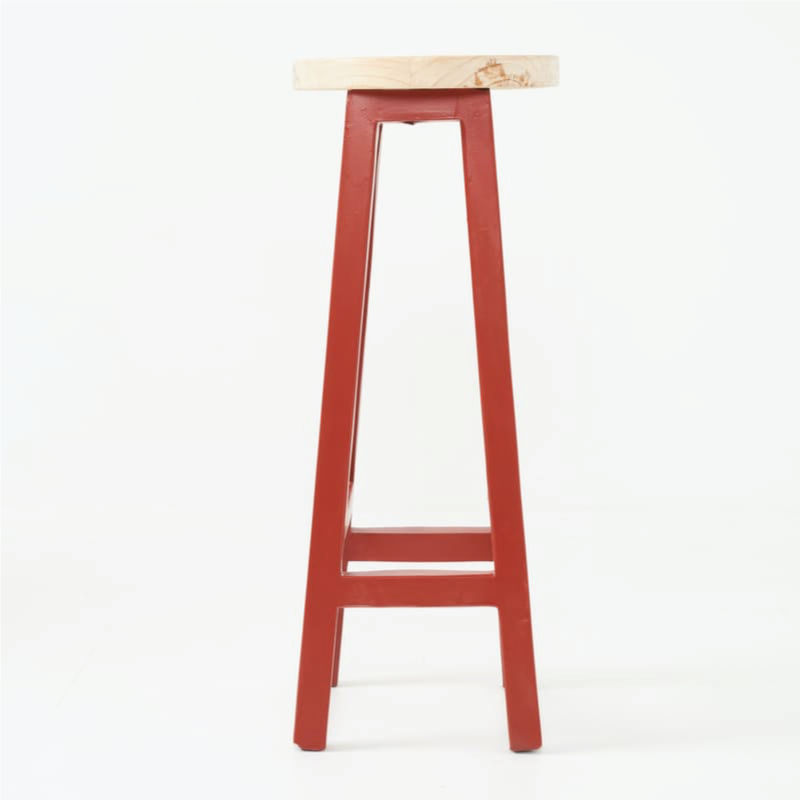 Entsha Kitchen Stool Red Oxide (H65cm)