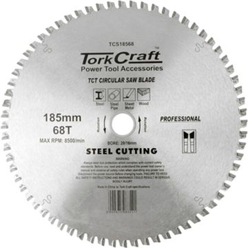 Tct Blade Steel Cutting 185X68T 20/16