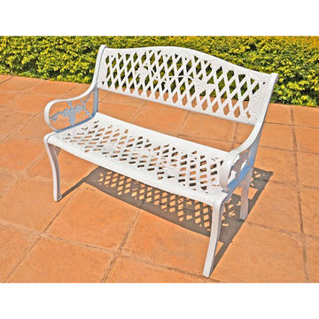 Ageless & Beautiful!  Cast Aluminium Garden Bench / Patio Bench / Outdoor Bench - King Grape Design