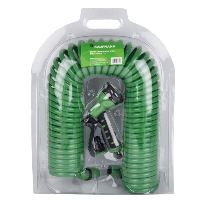 Kaufmann - Spiral Garden Hose - Outdoor Accessories - Couplings - 15mm