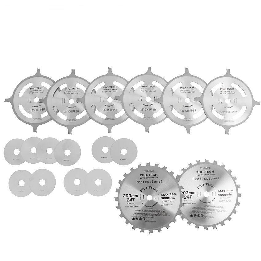 Pro-Tech - Dado Set 203mm x 15.88 x 24T 4 x 1/8