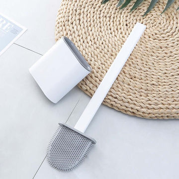Silicone Toilet Brush With Toilet Brush Holder