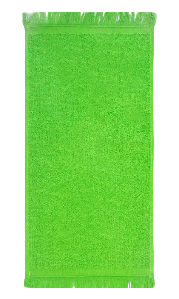 Plush Cotton380 GSM Terry Fringe Guest Towel - Jasmine Green (01 Pc Pack)