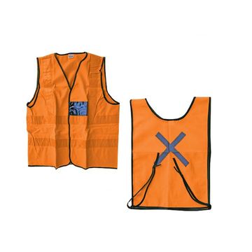 Reflective Waist Jacket Orange Medium - 4 Pack