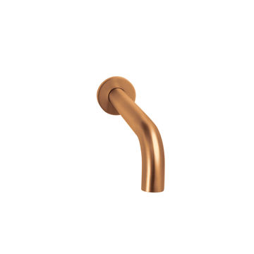 Devario Premio Round Wall Spout 24*200mm Brass- Rose Gold