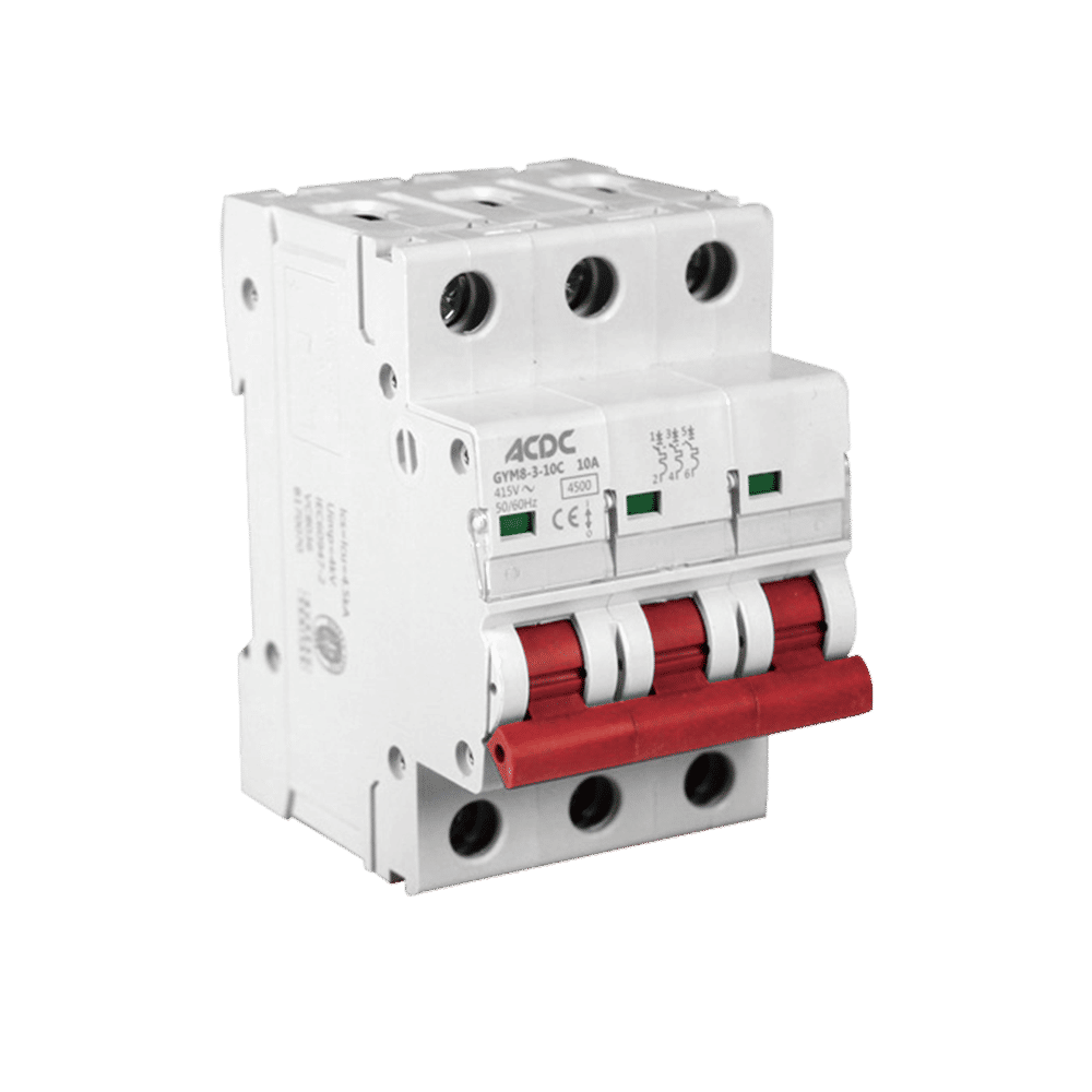 Circuit Breaker 3 Pole D-Curve 4.5KA 20A