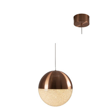 Eurolux - Pendant - 200mm - Copper/Crystal Affect