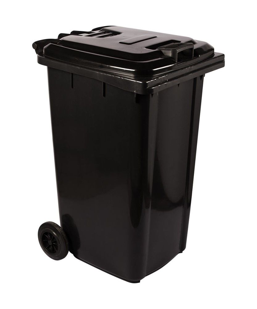 Wheelie Recycled Bin - Black (240L)