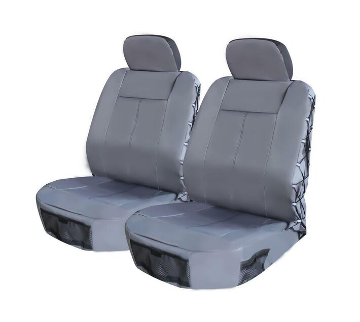 pet seat cover - Slipcover Tantum Grey for front car seats in front