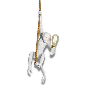 Monkey on Rope Pendant Light