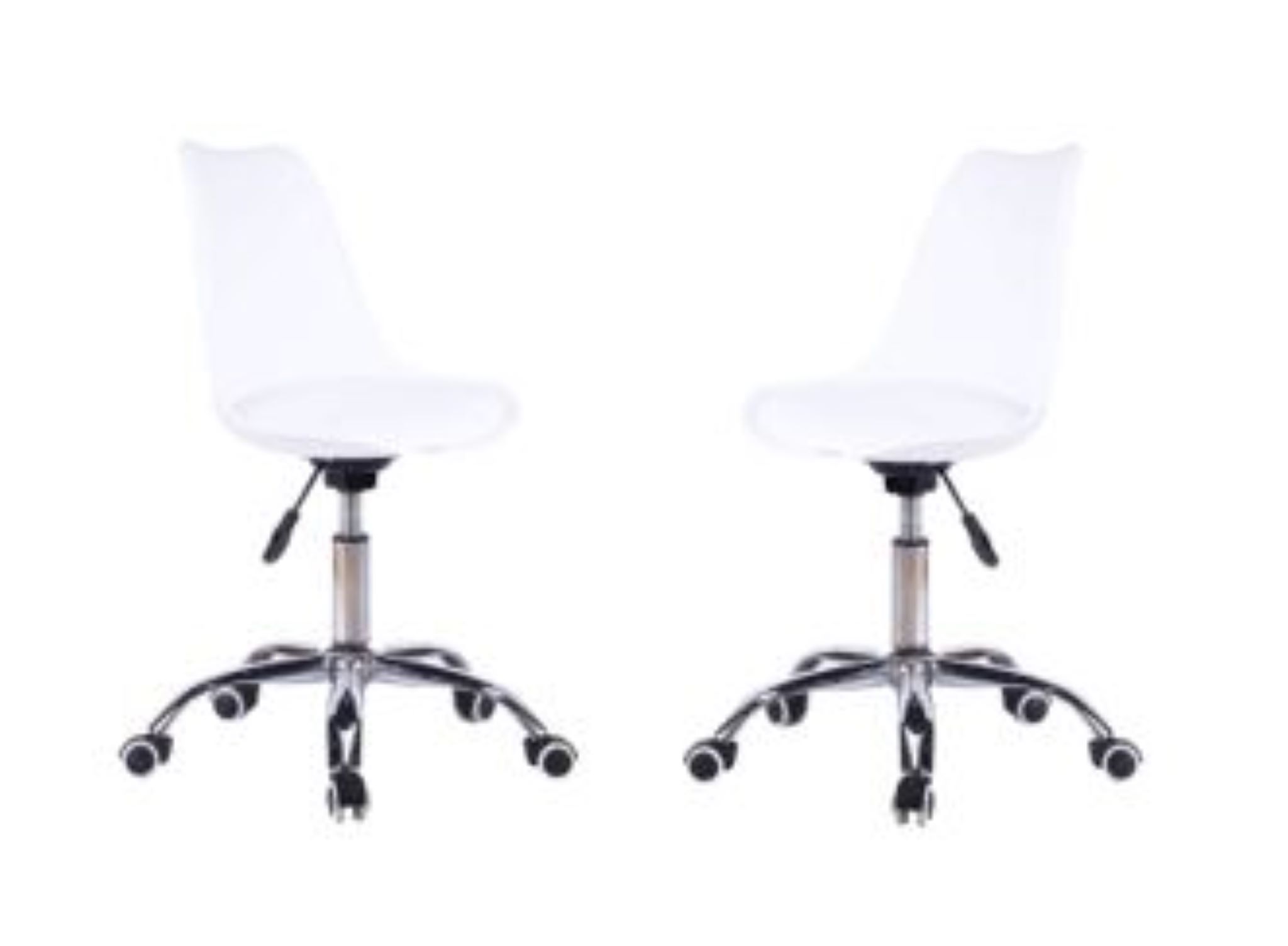 TOCC Shell Operator Office Chair - Set of 2 - White Shell
