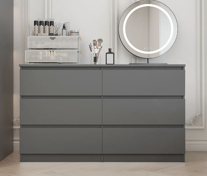 GreenLine Interiors Greer Chest of Drawer Gray