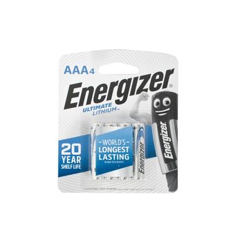 Energizer - AA Batteries - 4 Piece - Lithium - Ultimate
