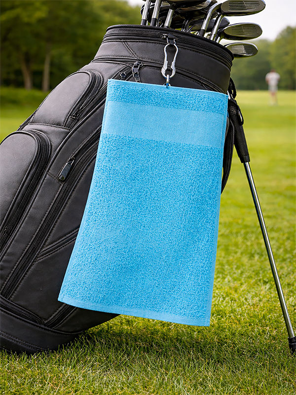 Velour Golf Towel - 100% Cotton, Brandable - Gulf Stream(1pc Pack)