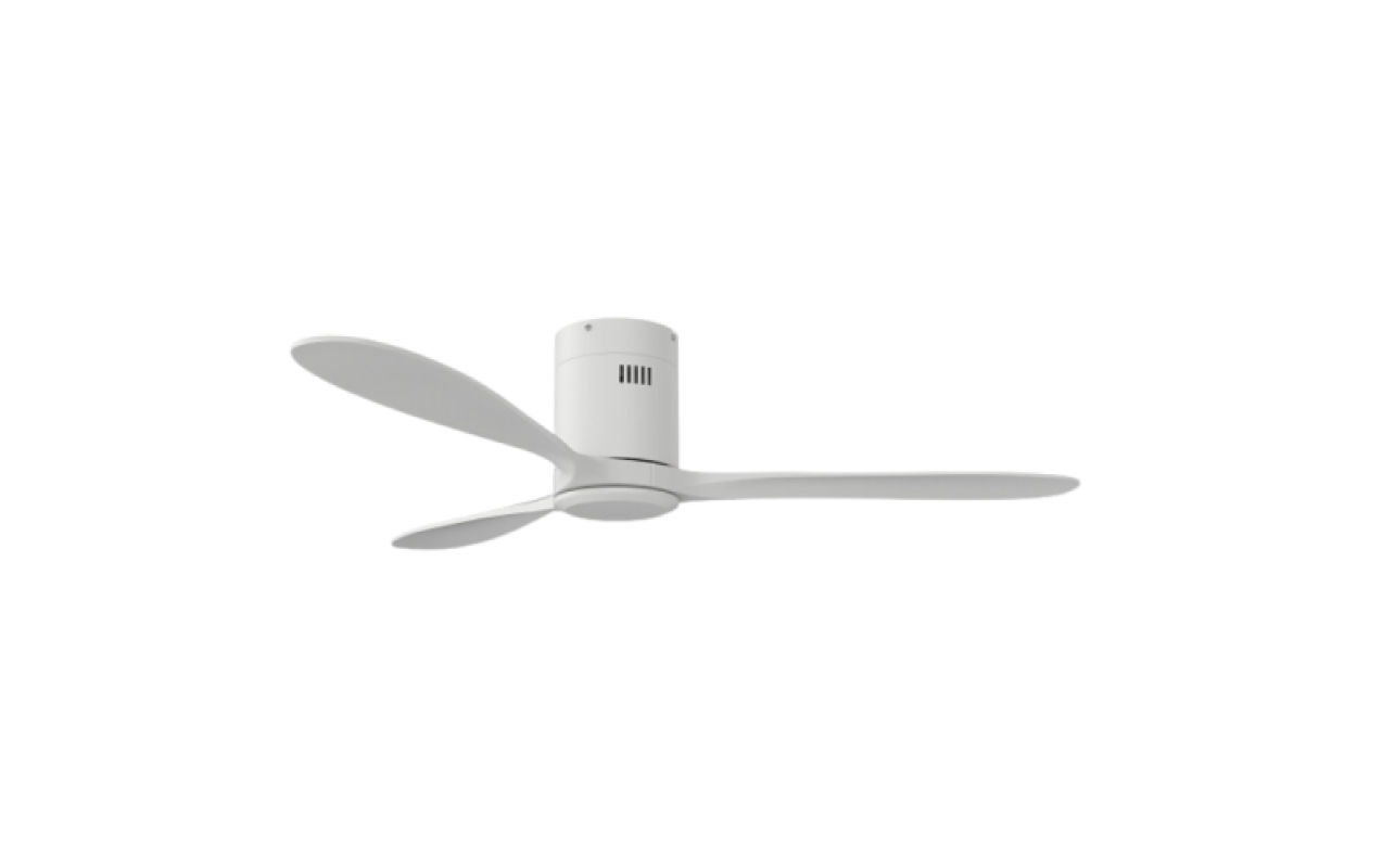 Solent Hugger Fan White 1320mm with Remote