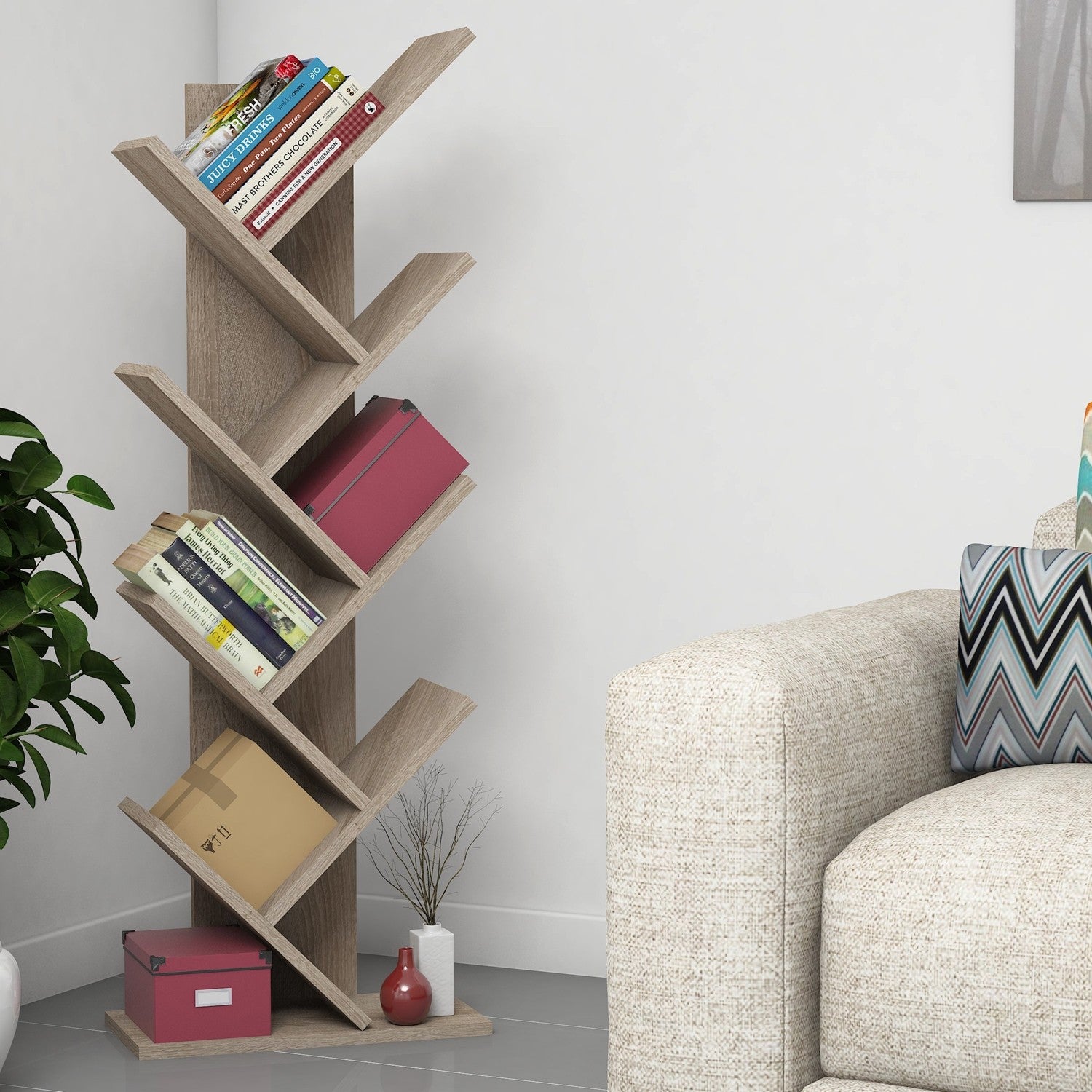Figure It Out Furniture Bookshelf Hitit - Walnut