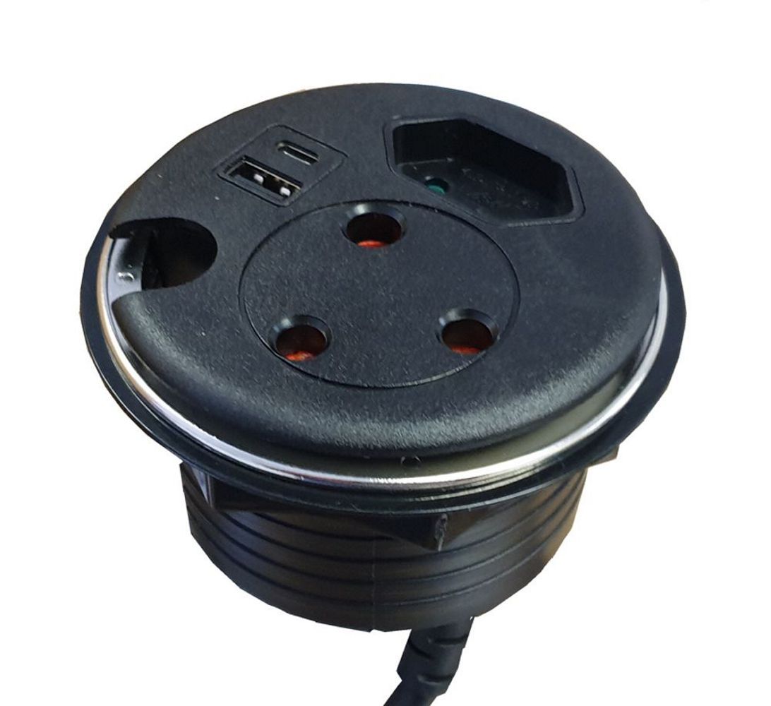 Powerlogic Multiplug Punto Plus MK2 Black