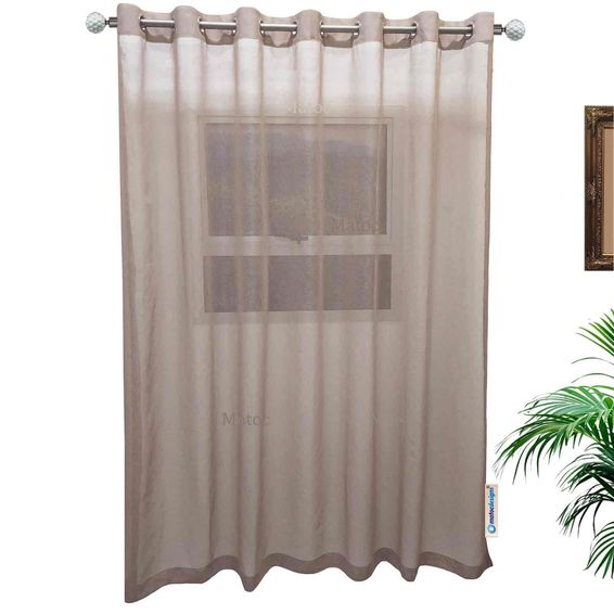 Matoc Designs Curtain -Mystic Voile -Cinnamon -Eyelet - 500cm W x 253cm H