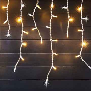 LED Icicle 5Mx1M White Wire & Bulbs C/W 230V Controller