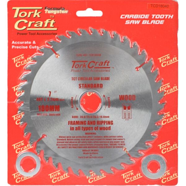Blade Tct 180 X 40T 30/20/16 General Purpose Combination