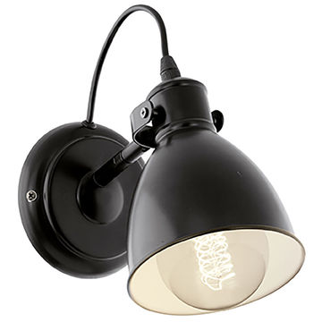 Priddy - Wall Light - E27 - Black