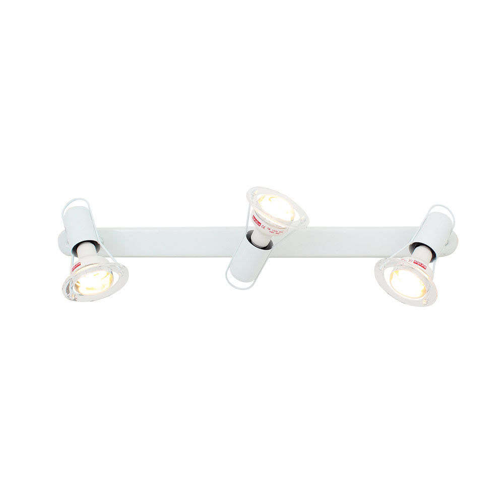 Eurolux - Mini - Satin - Bar - 3 Lights - R50 - Spot Light - White - 2 Pack