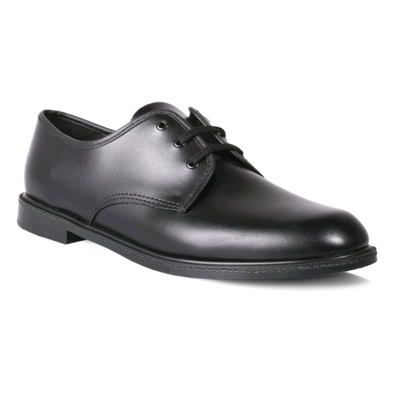 PATRIOT Officer Soft Toe Safety Shoe Leather Black Size 10