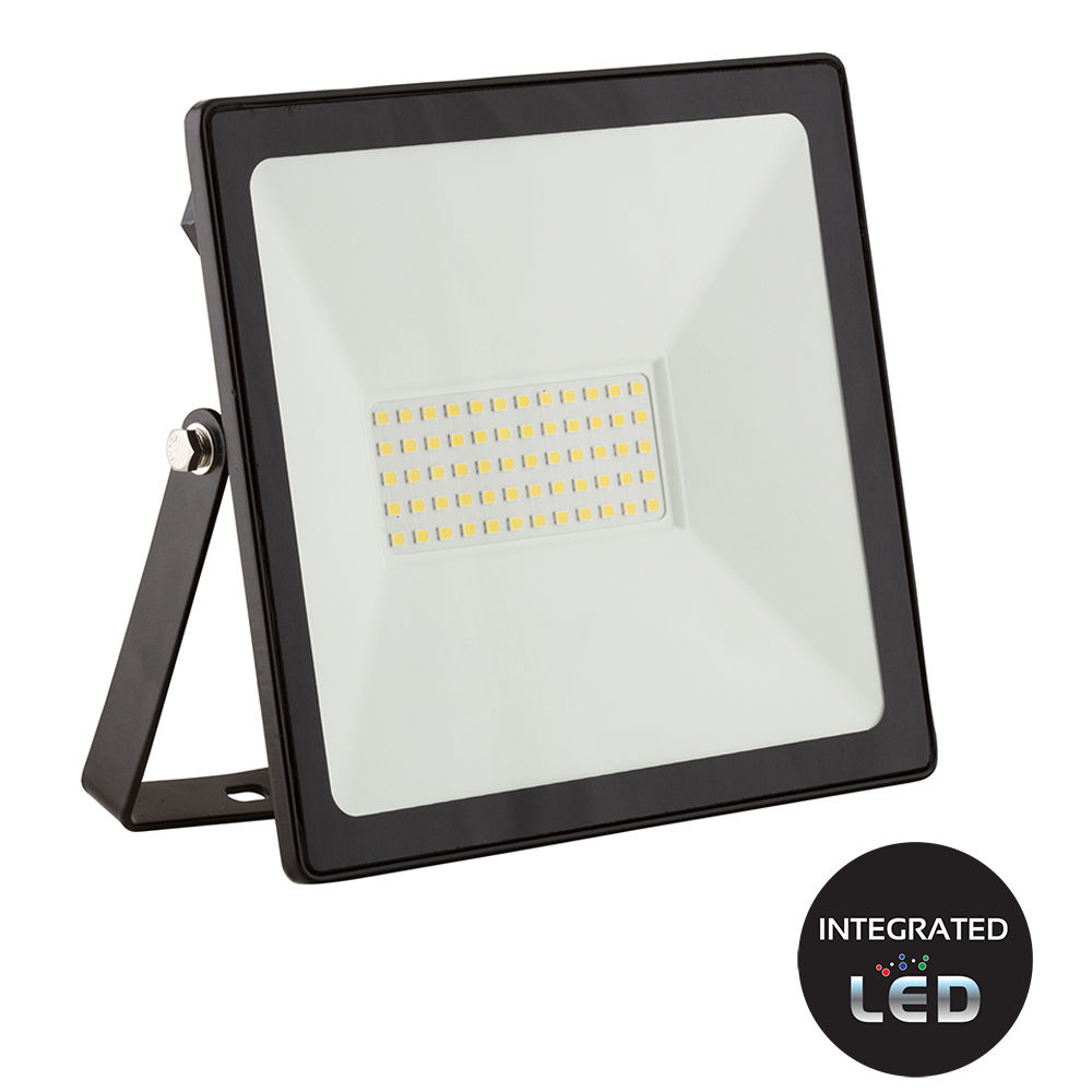 Eurolux LED 50w Floodlight Black 4000K