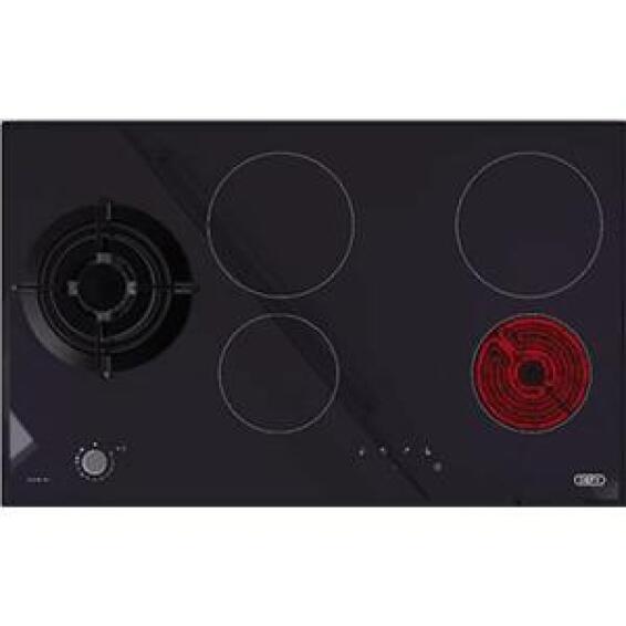 Defy Gas And Electric Hob Top Hob Black Gemini  DHG901 W51xD82H9.9cm