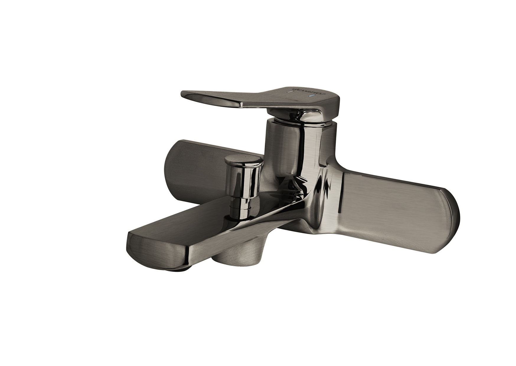 Verona Bath Mixer Brass-Gun Metal Grey