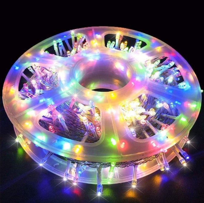 100M 9V RGB Fairy Light On White Cable With 8 Modes - ZYF-D209 1