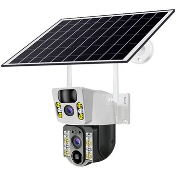 Solar-Powered 360 Security Camera with Night Vision