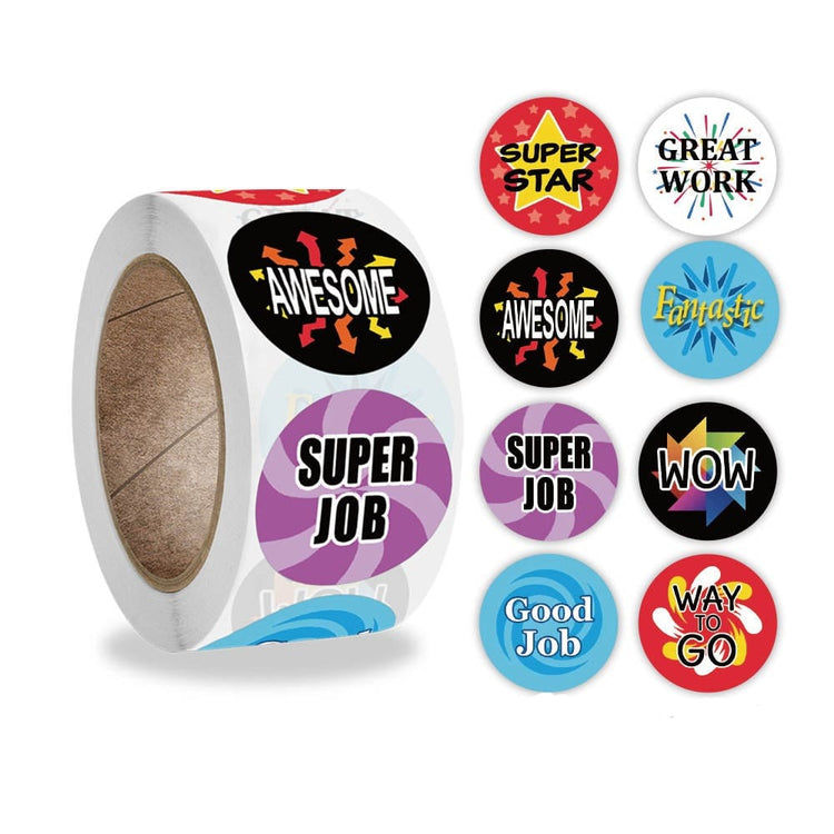 School teacher Stickers - Awesome - 500pc