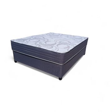 Protea Double Bed Set - 137cm -Grey & White