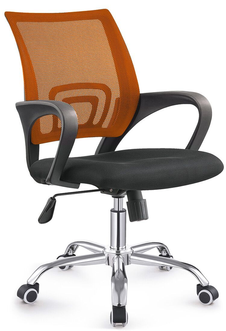 TOCC Zippy Netting Back Typist Office Chair with Chrome Base - Black&Orange