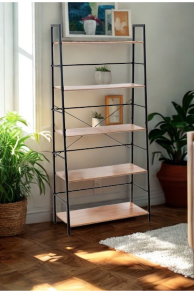 Tall Ladder Shelf – Space-Saving Storage Display Unit for Modern Interiors