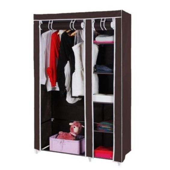 Canvas deals double wardrobe