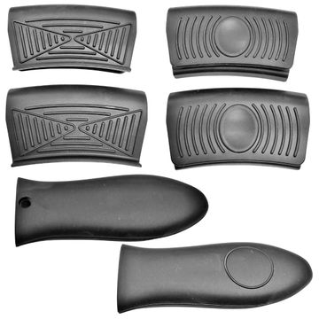 Lifespace Quality Silicone Black Pot Clamp & Sheath Handle Kit - 6pc
