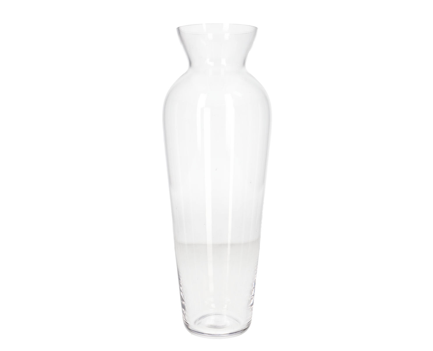 Danny Home Clear Glass Vase with Flared Rim-Tall