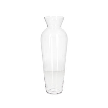 Danny Home Clear Glass Vase with Flared Rim-Tall