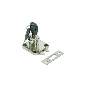 Slam Lock, 40mm, Key Different, Chrome Plated ( 2 pack) BY WOODLY