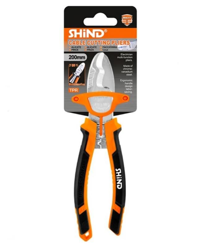 Shind Electrician Chrome Vanadium Steel Cable Wire Stripper Cutting Pliers